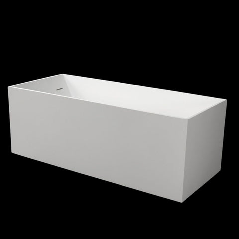 Kaskade Pure Sandy Freestanding Stone Bath 1700mm Matte White VX23-1700-NIK8607BNA