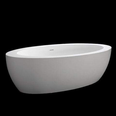 Kaskade Pure Elizabeth Freestanding Oval Bath 1900mm Matte White VX44-1900-NIK8615NA