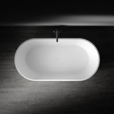 Kaskade Pure Aveo MKII Freestanding Oval Bath 1600mm Matte White VX80-1600-NIK6006NA