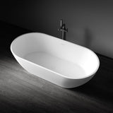 Kaskade Pure Aveo MKII Freestanding Oval Bath 1600mm Matte White VX80-1600-NIK6006NA