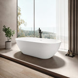 Kaskade Pure Aveo MKII Freestanding Oval Bath 1780mm Matte White VX43-1780-NIK8619NA