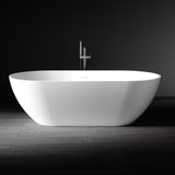 Kaskade Pure Aveo MKII Freestanding Oval Bath 1780mm Matte White VX43-1780-NIK8619NA