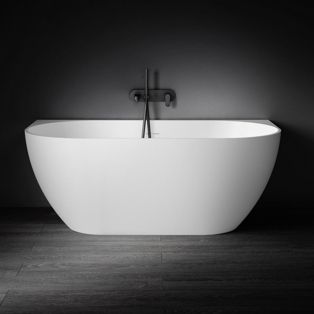 Kaskade Pure Bianca Back To Wall Bath 1500mm Matte White VX88-1500-NIK8696NA