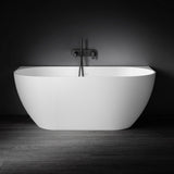 Kaskade Pure Bianca Back To Wall Bath 1500mm Matte White VX88-1500-NIK8696NA