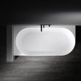 Kaskade Pure Bianca Corner Back To Wall Bath Left Hand 1500mm Matte White VX89-1500-NIK8697NA