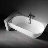 Kaskade Pure Eleni Corner Back To Wall Bath Left Hand 1700mm Matte White VX99-1700-NIK8700NA