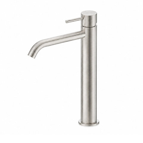 Amelie Royale II Vessel Basin Mixer Pin Curved Spout Brushed Nickel BDO25B015BN