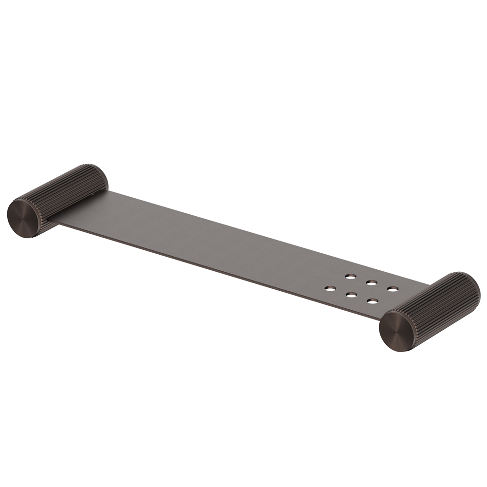 Bella Vista Mica Fluted Stainless Shelf 400mm Dusk Bronze 11MS-P-400-NR-DB