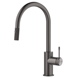 Bella Vista Mica Fluted Pull-Out Sink Mixer Gunmetal SM-6-PO-NR-GM