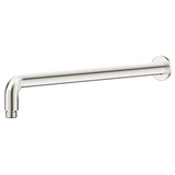 Bella Vista Mica Wall Shower Arm 450mm Curved Brushed Nickel WPC-450-R-BN