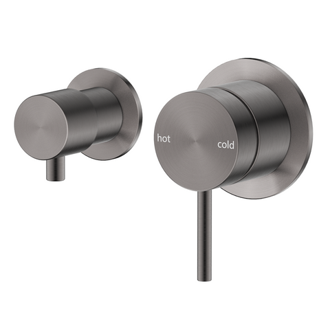 Bella Vista Mica Shower Mixer Diverter Sideways (Trim Kit only) Gunmetal SHM-5-DV-SW-GM-TK