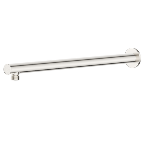 Bella Vista Mica Wall Shower Arm 450mm Straight Brushed Nickel WP-450-R-BN