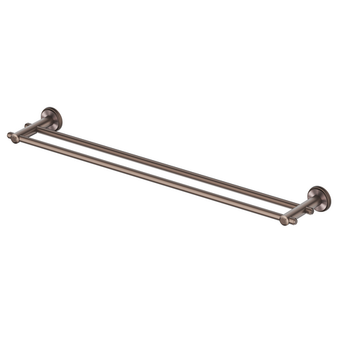 Bella Vista Mica Heritage Double Towel Rail Dusk Bronze 1748-600-DB