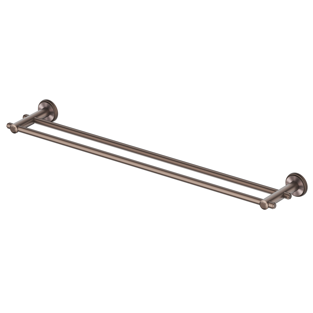 Bella Vista Mica Heritage Double Towel Rail Dusk Bronze 1748-800-DB