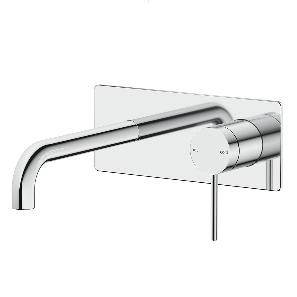 Bella Vista Mica Wall-Spout Combo Curved Spout 1P (Trim Kit only) Chrome WBC-5-CP-TK