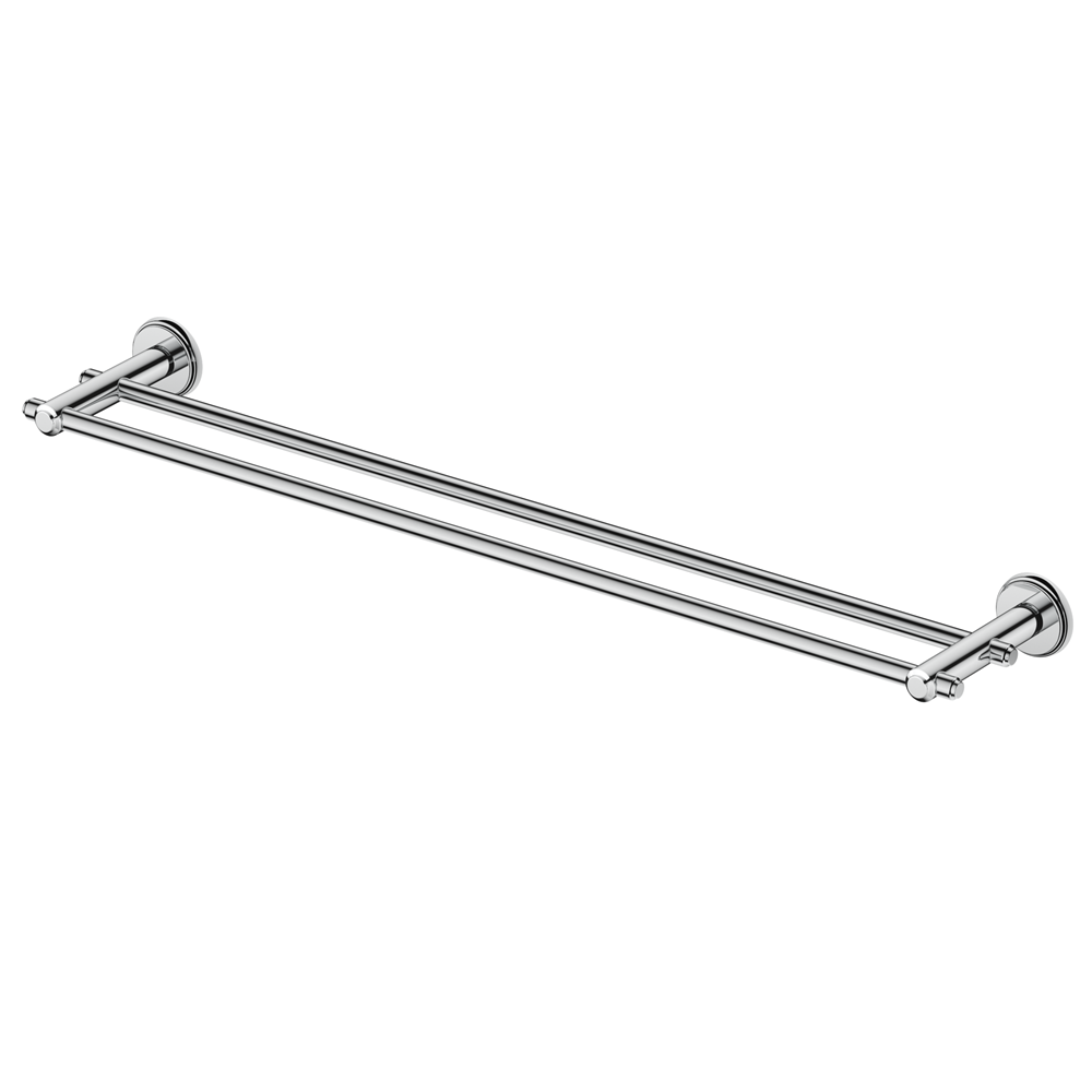 Bella Vista Mica Heritage Double Towel Rail Chrome 1748-600-CP