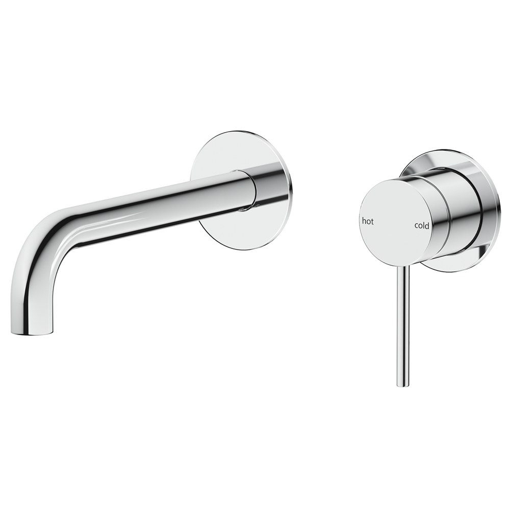 Bella Vista Mica Wall-Spout Combo Curved Spout 2P (Trim Kit only) Chrome WBC-5-2P-CP-TK