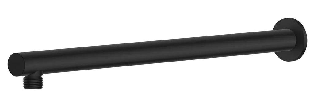 Bella Vista Mica Wall Shower Arm 450mm Straight Black WP-450-R-BLK