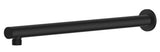 Bella Vista Mica Wall Shower Arm 450mm Straight Black WP-450-R-BLK