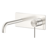 Bella Vista Mica Wall-Spout Combo Curved Spout 1P (Trim Kit only) Brushed Nickel WBC-5-BN-TK