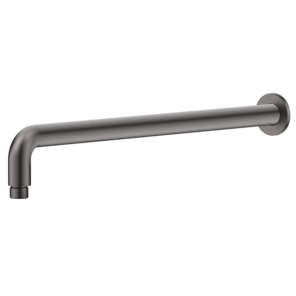 Bella Vista Mica Wall Shower Arm 450mm Curved Gunmetal WPC-450-R-GM