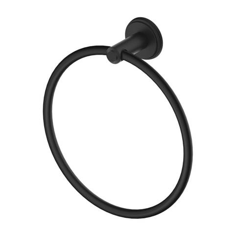 Bella Vista Mica Heritage Towel Ring Black 1704-BLK