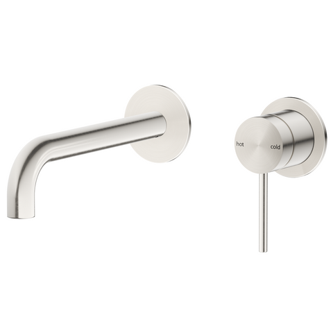 Bella Vista Mica Wall-Spout Combo Curved Spout 2P (Trim Kit only) Brushed Nickel WBC-5-2P-BN-TK