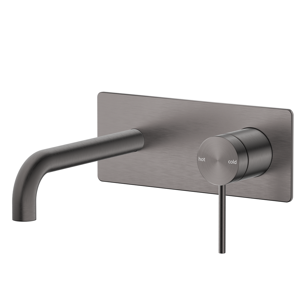 Bella Vista Mica Wall-Spout Combo Curved Spout 1P (Trim Kit only) Gunmetal WBC-5-GM-TK