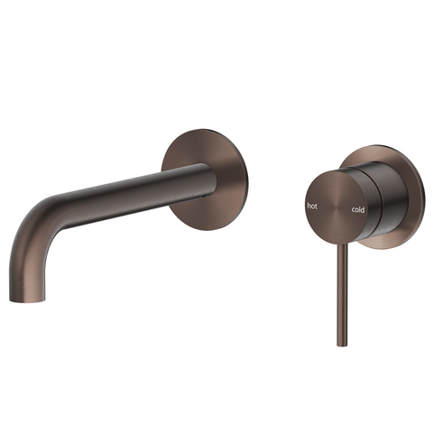 Bella Vista Mica Wall-Spout Combo Curved Spout 2P (Trim Kit only) Dusk Bronze WBC-5-2P-DB-TK