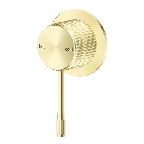 Bella Vista Mica Fluted Shower Mixer French Gold SHM-6-NR-FG