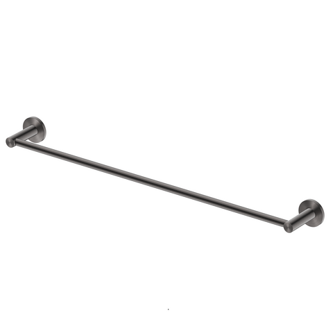Bella Vista Mica Single Towel Rail Gunmetal 1124-600-P-GM