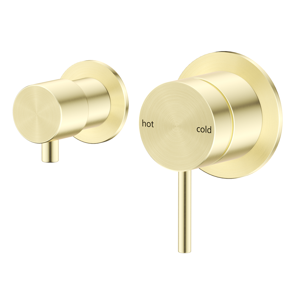 Bella Vista Mica Shower Mixer Diverter Sideways (Trim Kit only) French Gold SHM-5-DV-SW-FG-TK