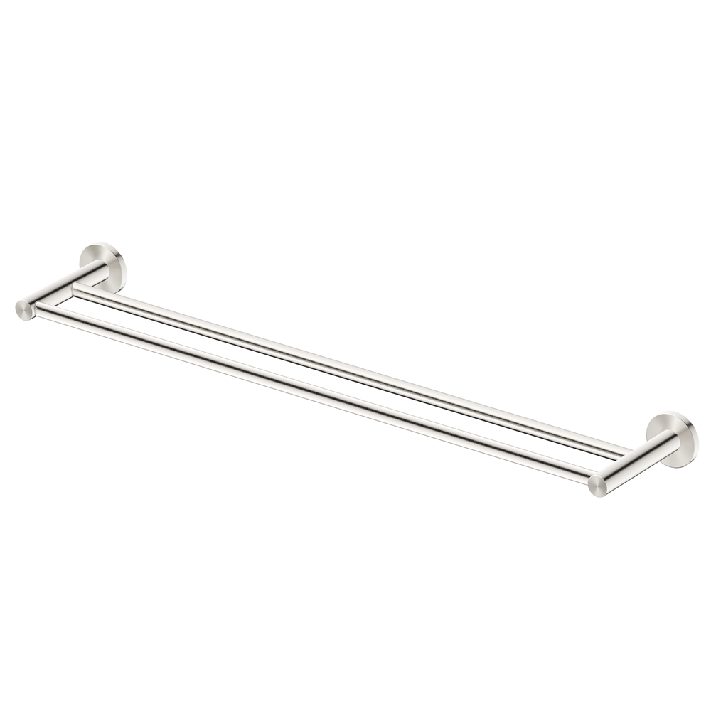 Bella Vista Mica Double Towel Rail Brushed Nickel 1148D-800-P-BN