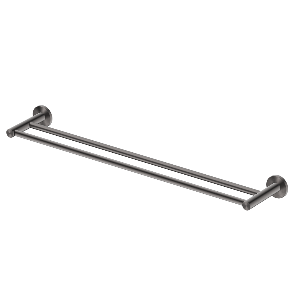 Bella Vista Mica Double Towel Rail Gunmetal 1148D-800-P-GM