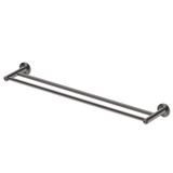 Bella Vista Mica Double Towel Rail Gunmetal 1148D-800-P-GM