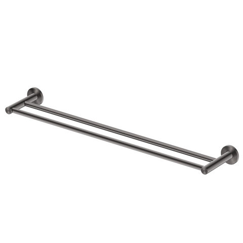 Bella Vista Mica Double Towel Rail Gunmetal 1148D-800-P-GM