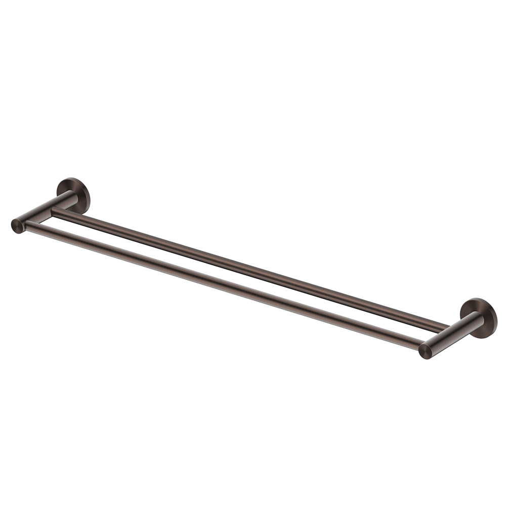 Bella Vista Mica Double Towel Rail Dusk Bronze 1148D-800-P-DB