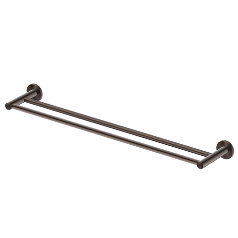 Bella Vista Mica Double Towel Rail Dusk Bronze 1148D-800-P-DB