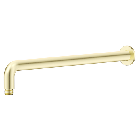 Bella Vista Mica Wall Shower Arm 450mm Curved French Gold WPC-450-R-FG