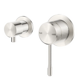 Bella Vista Mica Fluted Shower Mixer Diverter Sideways Brushed Nickel SHM-6-DV-SW-NR-BN
