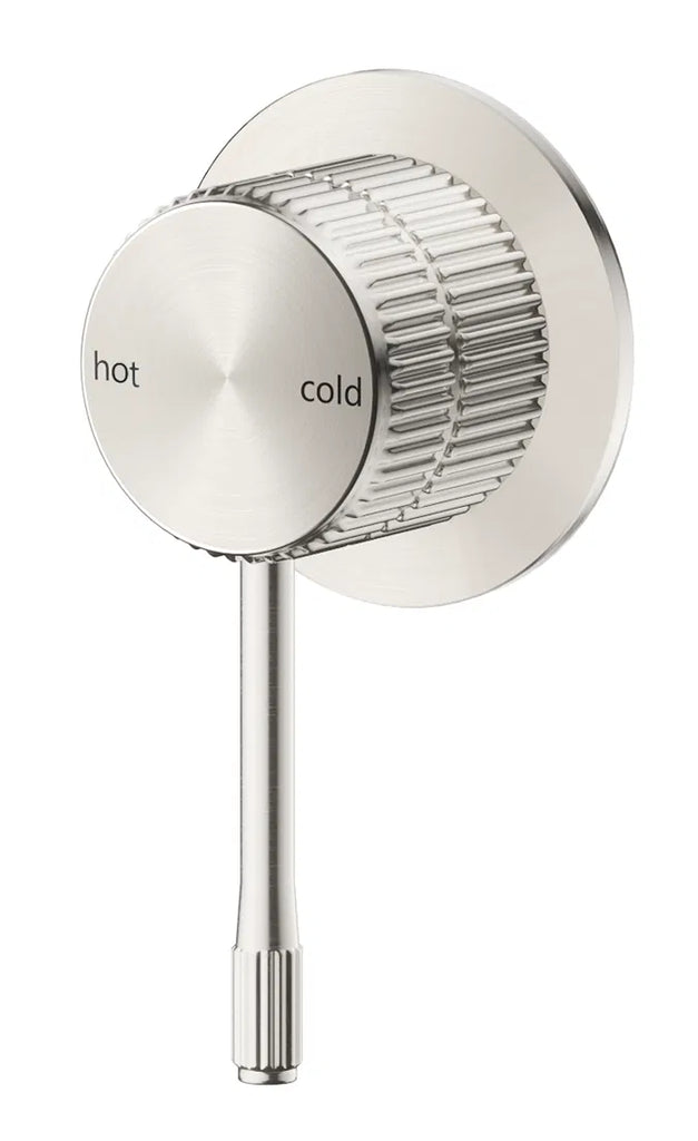 Bella Vista Mica Fluted Shower Mixer Brushed Nickel SHM-6-NR-BN
