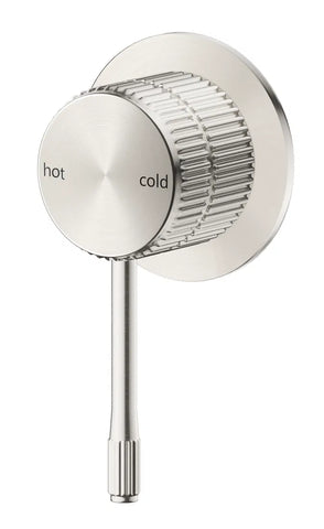 Bella Vista Mica Fluted Shower Mixer Brushed Nickel SHM-6-NR-BN