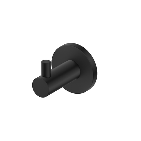 Bella Vista Mica Robe Hook Black 1153-S-P-BLK