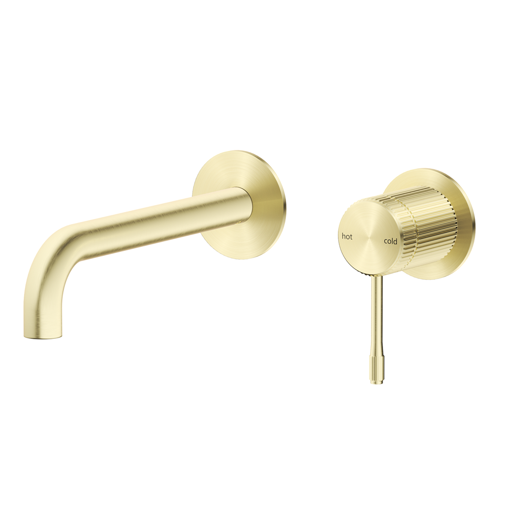 Bella Vista Mica Fluted Wall-Spout Combo French Gold WBC-6-2P-NR-FG