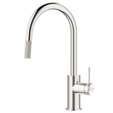Bella Vista Mica Fluted Pull-Out Sink Mixer Brushed Nickel SM-6-PO-NR-BN