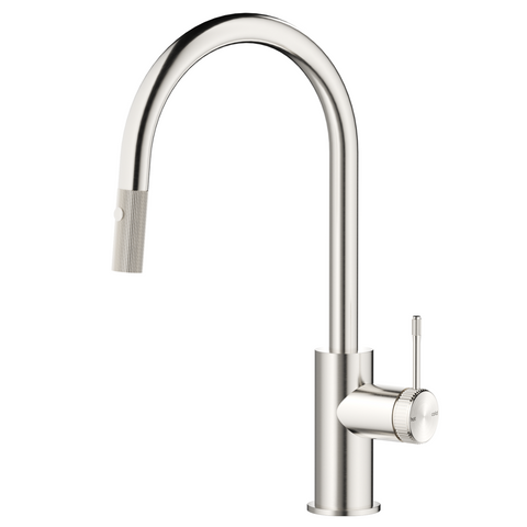 Bella Vista Mica Fluted Pull-Out Sink Mixer Brushed Nickel SM-6-PO-NR-BN