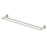Bella Vista Mica Heritage Double Towel Rail Brushed Nickel 1748-600-BN