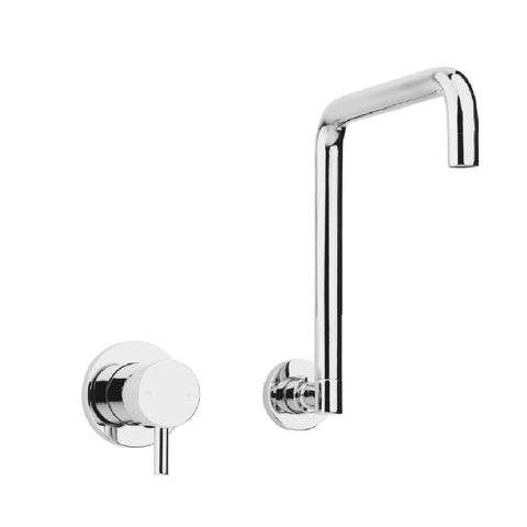 Vito Bertoni Nuova Wall Sink Set Rectangular Swivel 250mm Chrome 85790