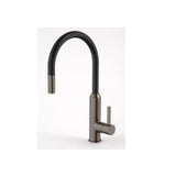Dorf Vixen Retractable Sink Mixer Black Nickel 6495.094A