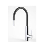 Dorf Vixen Retractable Sink Mixer Black/ Chrome 6495.044A